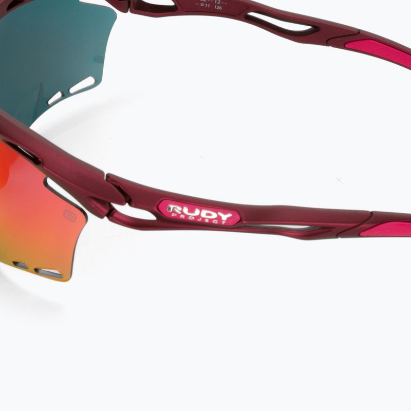 Occhiali da sole Rudy Project Propulse merlot opaco/rosso multilaser 4