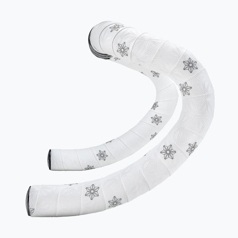 SUPACAZ Super Sticky Kush Galaxy nastro bianco/stampa nera/tasselli neri ano fascia manubrio 2