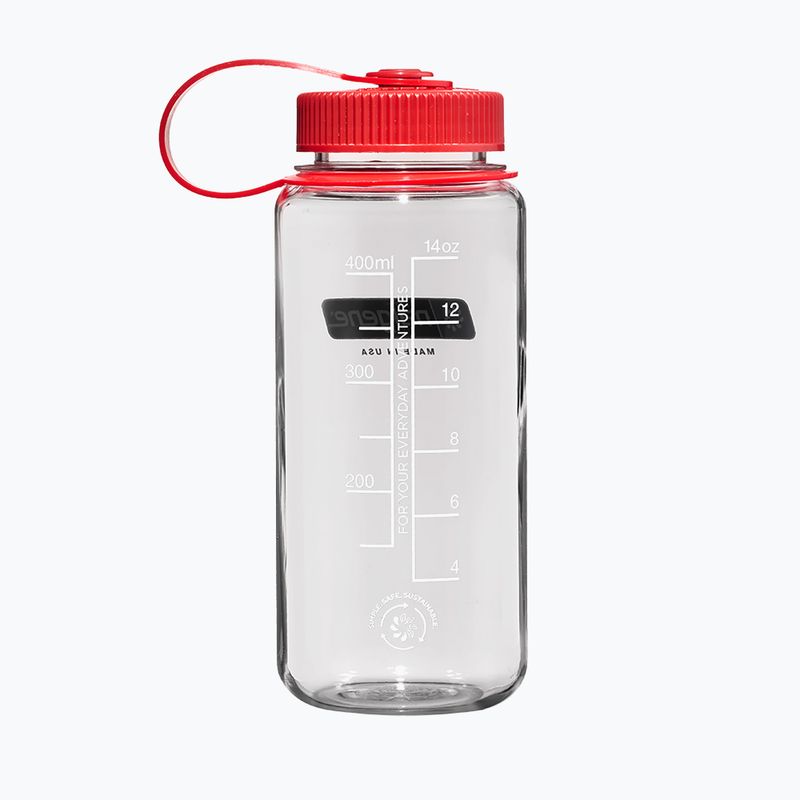 Borraccia da viaggio Nalgene Wide Mouth trasparente/tappo rosso 2