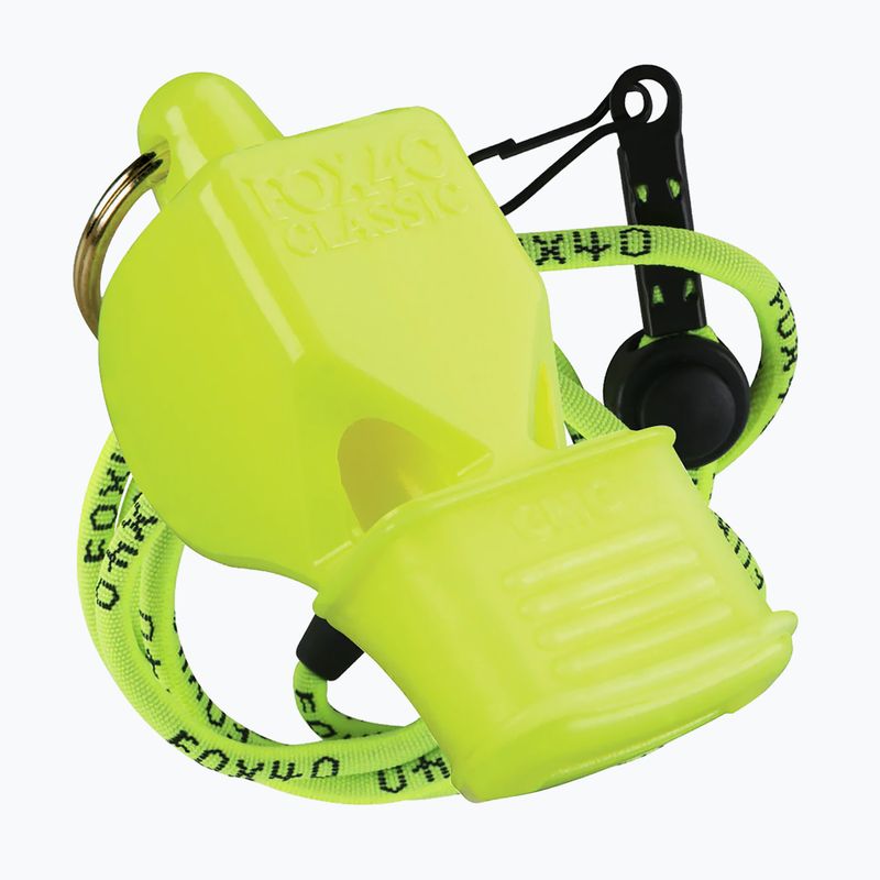 Fox 40 Classic CMG Fischietto di sicurezza giallo neon con cordino