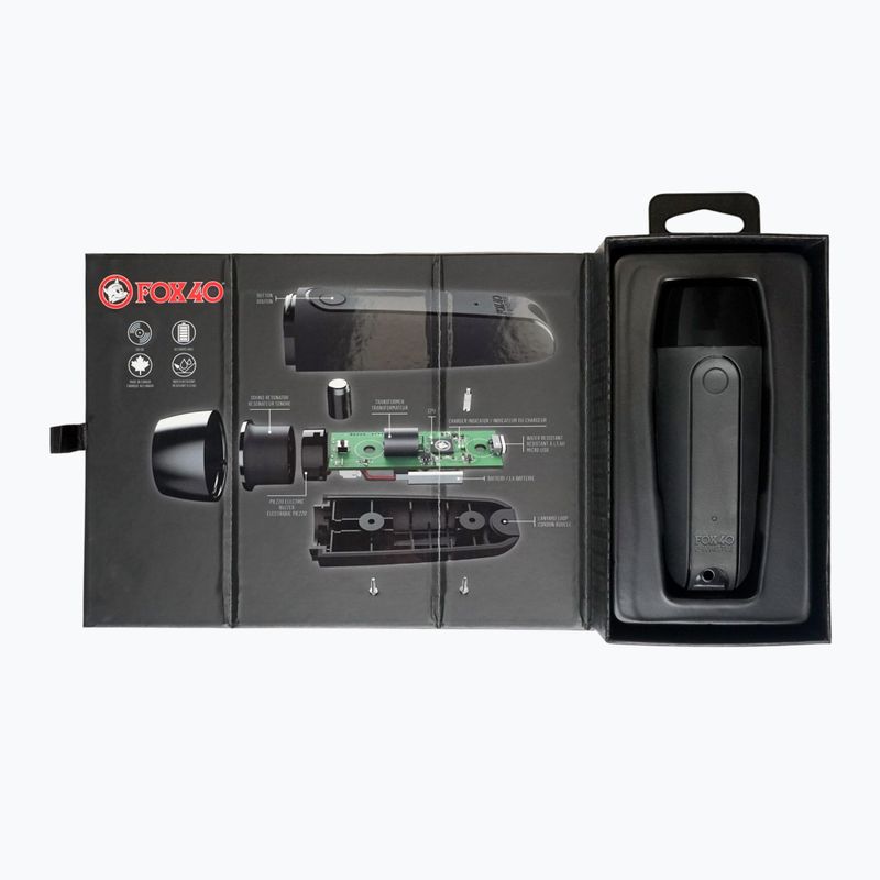 Fischietto Fox 40 elettronico ricaricabile 2.0 nero 6