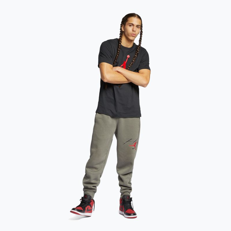T-shirt da uomo Jordan Jumpman Flight black/gym red 2