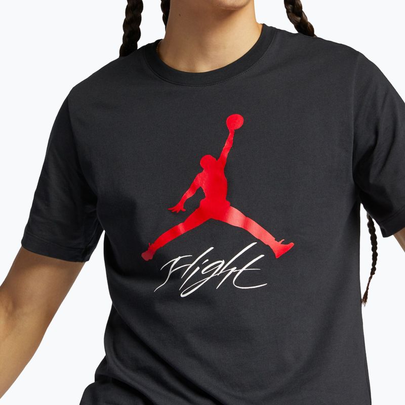 T-shirt da uomo Jordan Jumpman Flight black/gym red 5