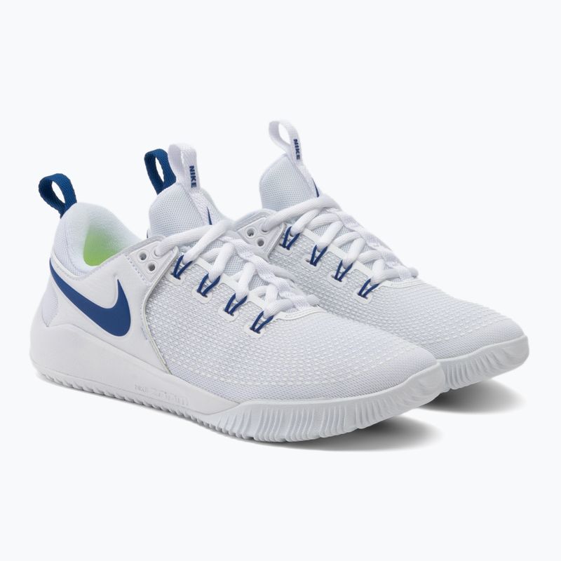Scarpe da pallavolo da donna Nike Air Zoom Hyperace 2 bianco/game royal 4
