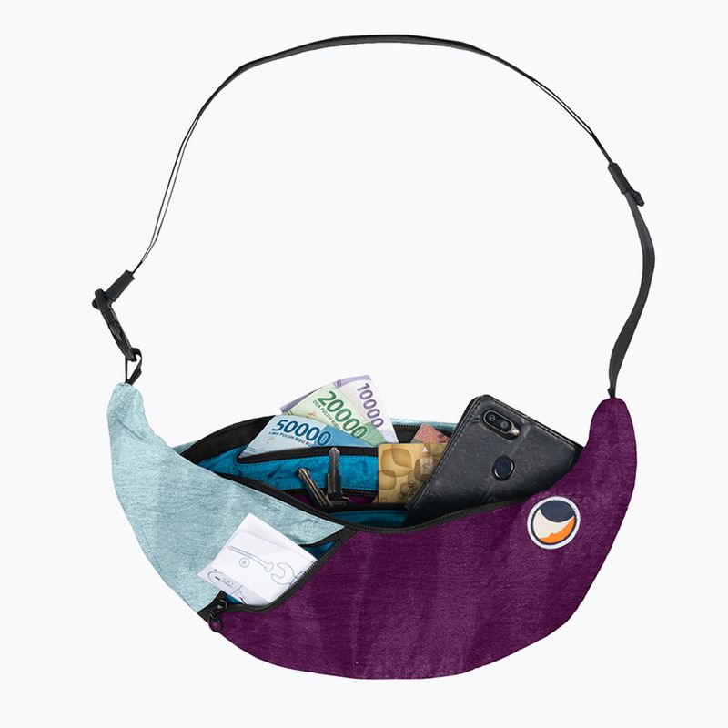 Ticket To The Moon Borsa a tracolla Upcycled Sling prugna/nuvola 2