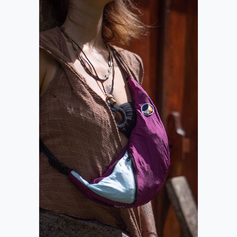 Ticket To The Moon Borsa a tracolla Upcycled Sling prugna/nuvola 7