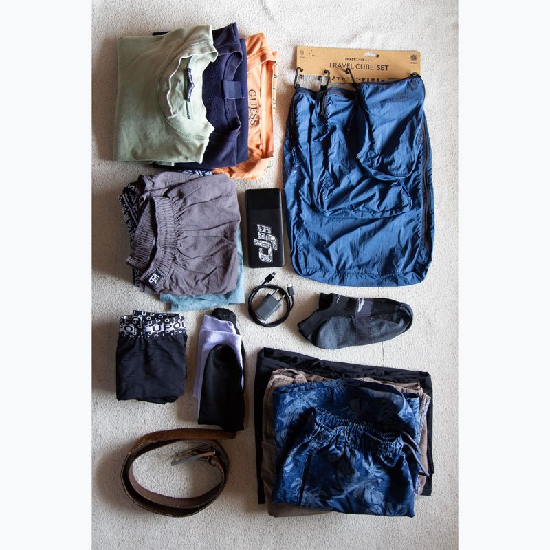 Set di organizerów Ticket To The Moon Travel Cube Set 3 pcs. lightest blue/blue 7