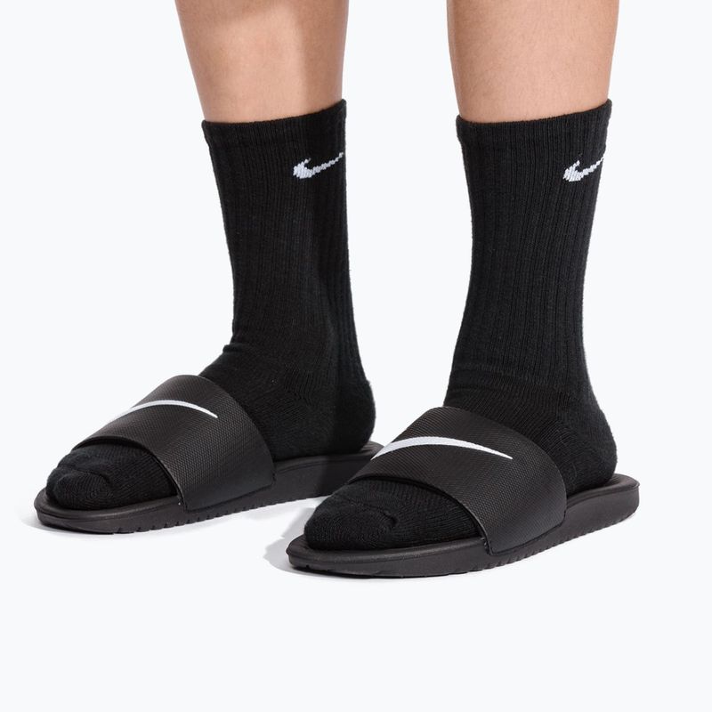 Ciabatte bambino Nike Kawa black/white 10