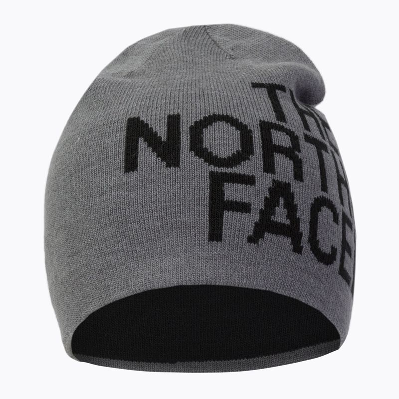 Berretto invernale The North Face Reversible TNF Banner grigio medio erica/nero 2
