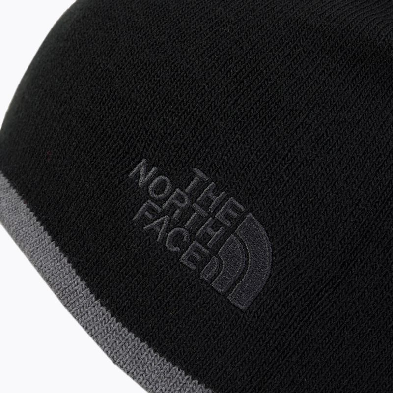 Berretto invernale The North Face Reversible TNF Banner grigio medio erica/nero 6