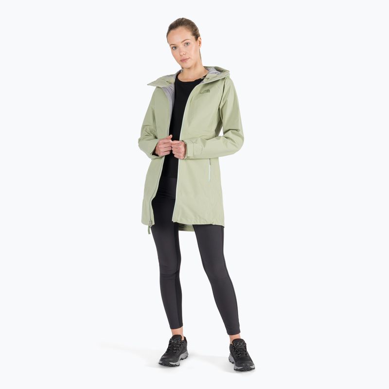 Parka donna The North Face Dryzzle Futurelight verde tè 2