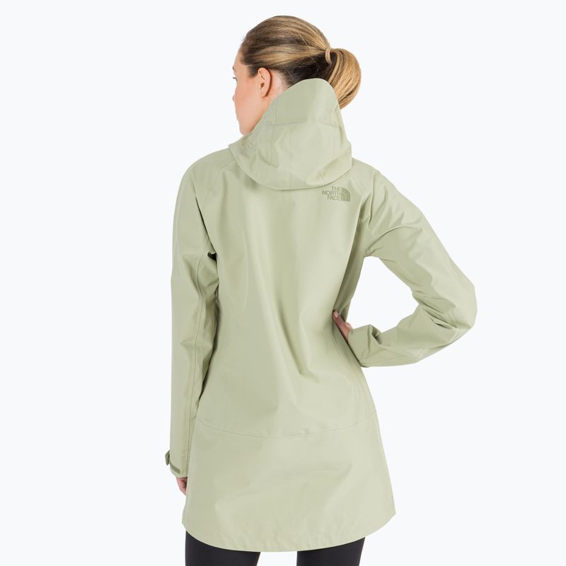 Parka donna The North Face Dryzzle Futurelight verde tè 4