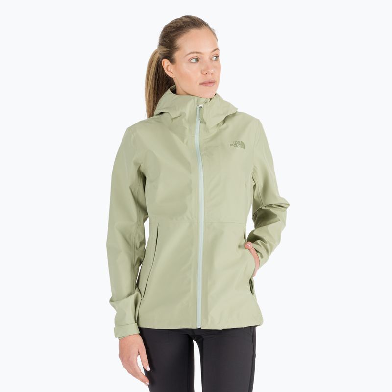 Giacca da pioggia da donna The North Face Dryzzle Futurelight verde tè