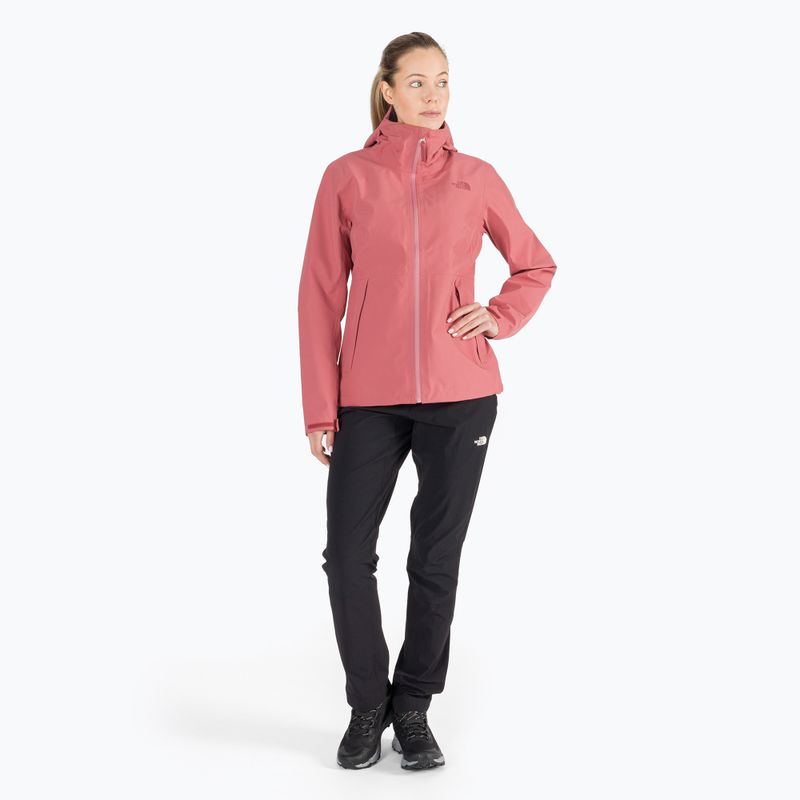 Giacca antipioggia The North Face donna Dryzzle Futurelight rosa ardesia 2