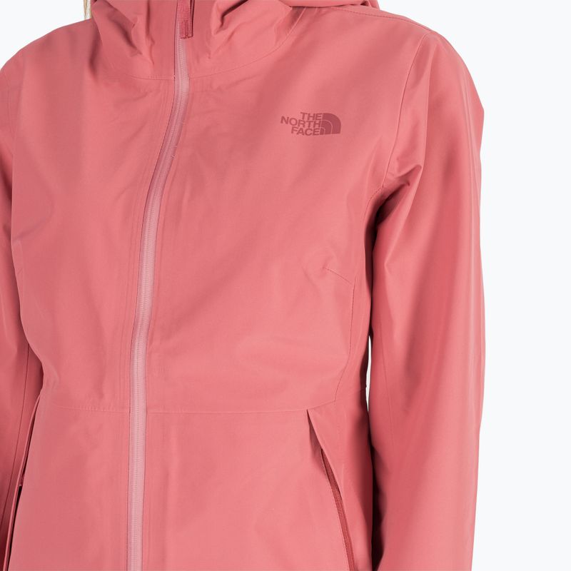 Giacca antipioggia The North Face donna Dryzzle Futurelight rosa ardesia 5