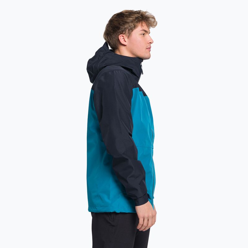 Giacca antipioggia da uomo The North Face Dryzzle Futurelight aviator blu navy/banf blu 3