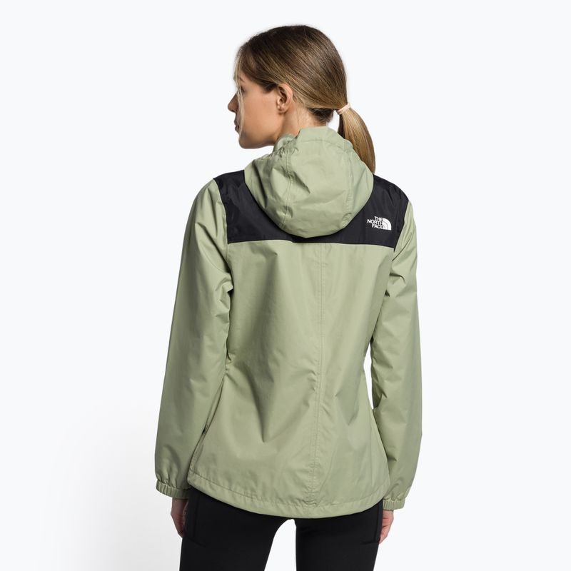 Giacca antipioggia donna The North Face Antora nero/verde tè 4