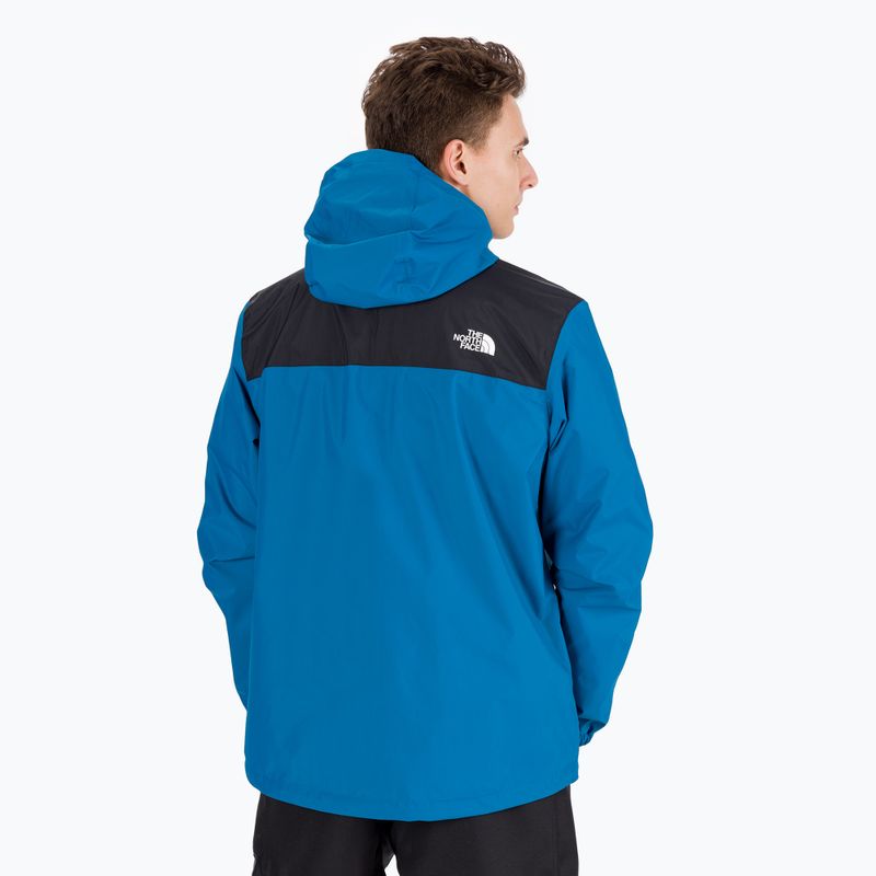 Giacca antipioggia da uomo The North Face Antora nero/blu banff 3
