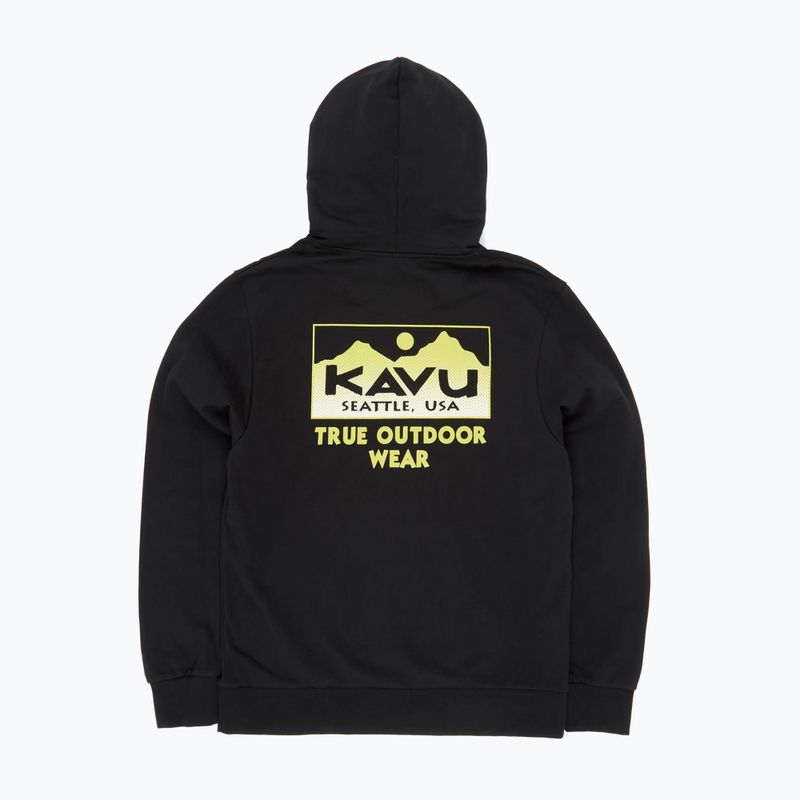 KAVU Felpa con cappuccio True Gradient da uomo, nero 2