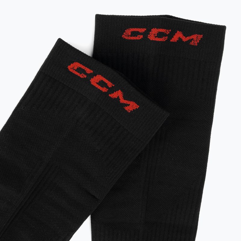 Calze da hockey CCM Compression Knee black/red 4