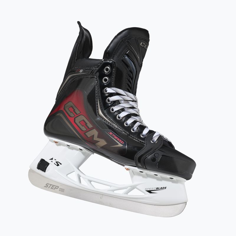 Pattini da hockey su ghiaccio uomo CCM JetSpeed FT8 SR WIDE black 4