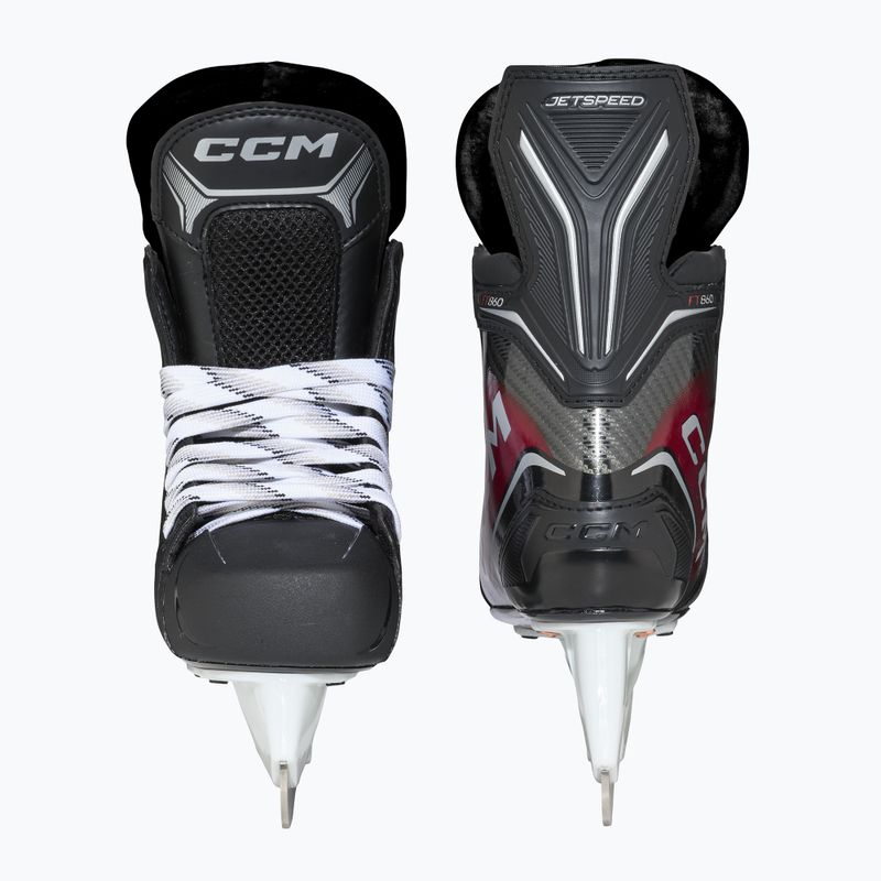Pattini da hockey per bambini CCM JetSpeed FT860 JR Regular Player Skates black 3