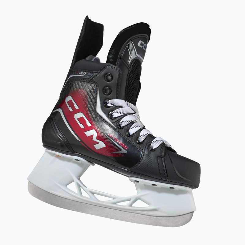 Pattini da hockey per bambini CCM JetSpeed FT860 JR Regular Player Skates black 4