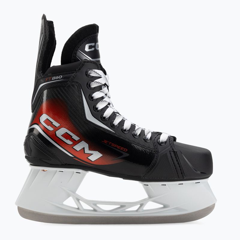 Pattini da hockey su ghiaccio uomo CCM JetSpeed FT860 SR REG black 2