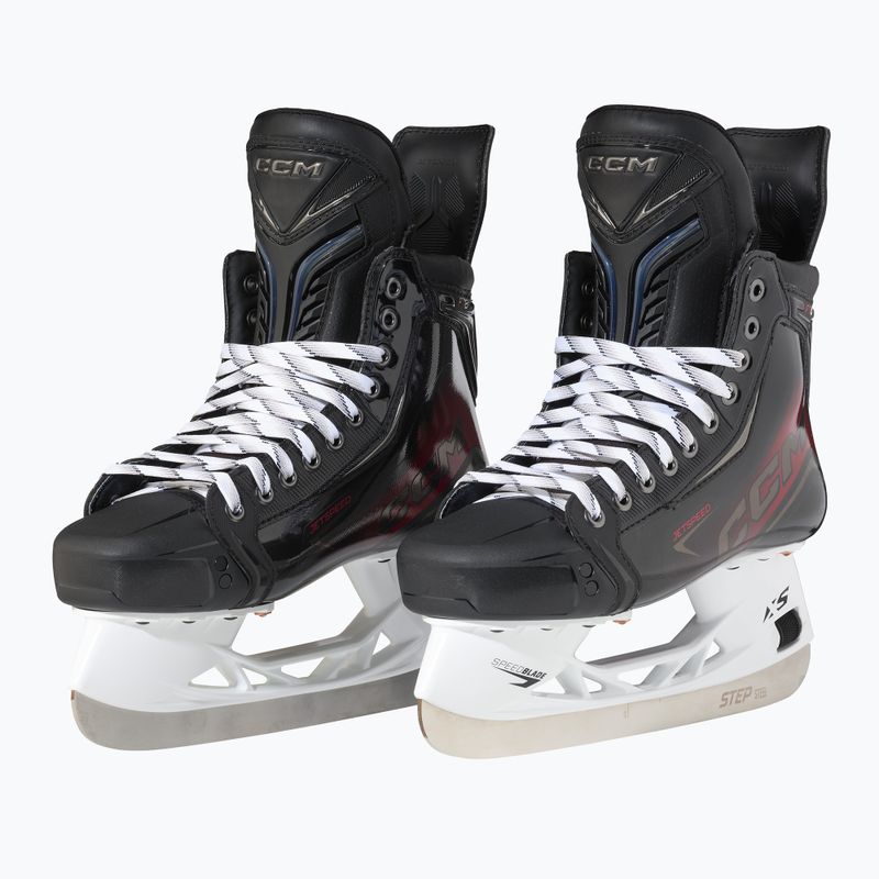 Pattini da hockey su ghiaccio per bambini CCM JetSpeed FT8 INT TAPERED black 2