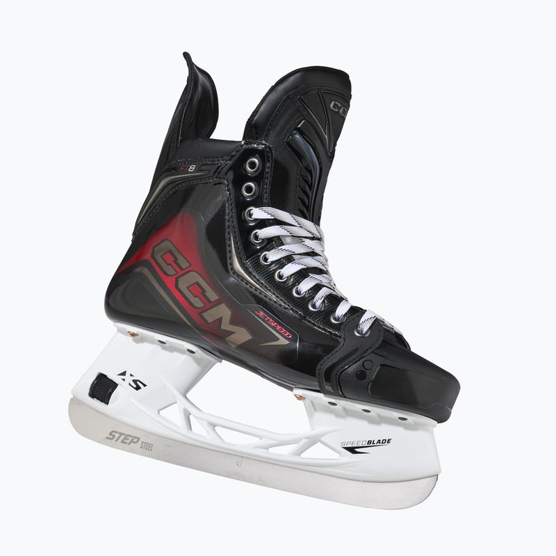Pattini da hockey su ghiaccio per bambini CCM JetSpeed FT8 INT TAPERED black 4
