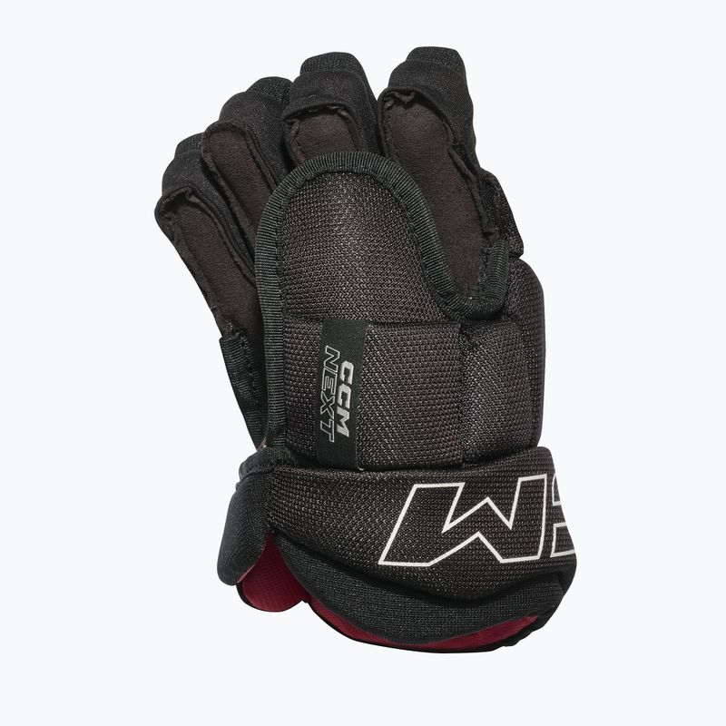 Guanti da hockey per bambini CCM Next YT Gloves black/white 2