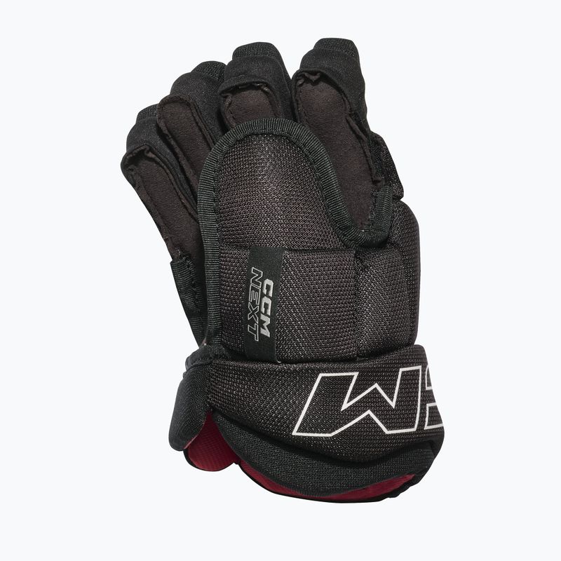 Guanti da hockey per bambini CCM Next JR Gloves black/white 2