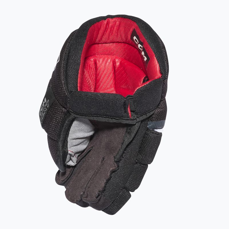 Guanti da hockey per bambini CCM Next JR Gloves black/white 3