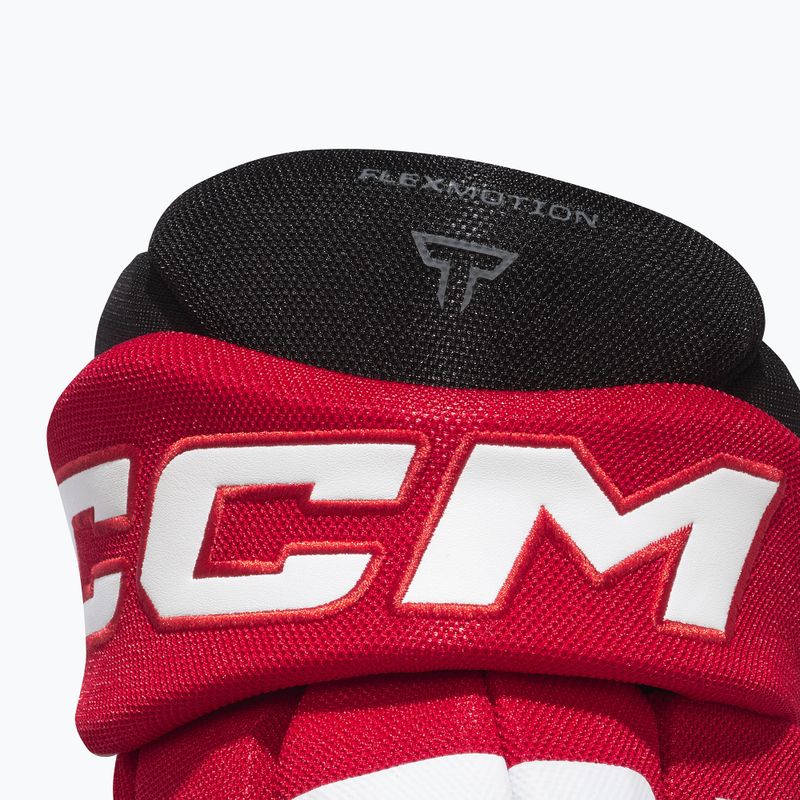 Guanti da hockey CCM Tacks XR80 SR Gloves black/red/white 5