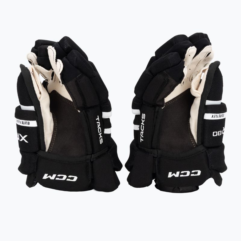 Guanti da hockey per bambini CCM Tacks XR80 JR Gloves black/white 3