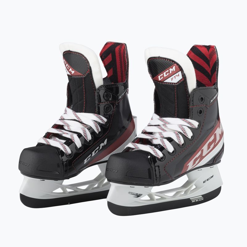 Pattini da hockey per bambini CCM JetSpeed FT JR Regular black 2