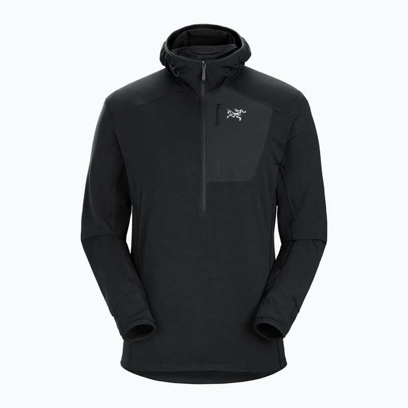 Felpa da trekking Arc'teryx Delta 1/2 Zip Hoody uomo nero