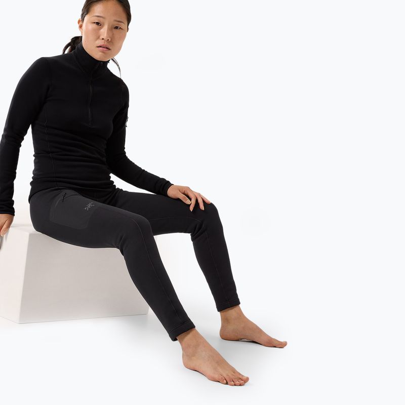 Pantaloni termici Arcteryx Rho Heavyweight da uomo, nero 3
