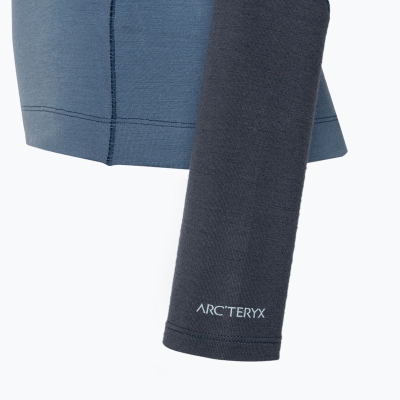 Arc'teryx Rho Wool Crew Donna moonlit/black sapphire thermal longsleeve 3