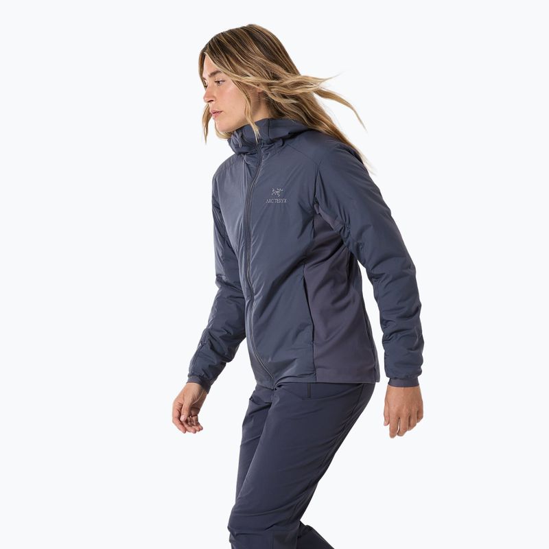 Arc'teryx Atom Hoody giacca isolante da donna zaffiro nero 4