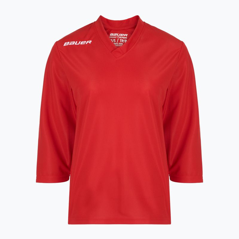 Maglia a maniche lunghe da hockey per bambino Bauer Flex Practice Jersey Jr red