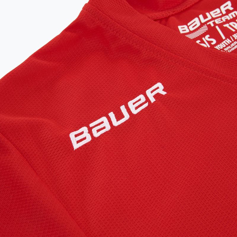 Maglia a maniche lunghe da hockey per bambino Bauer Flex Practice Jersey Jr red 4