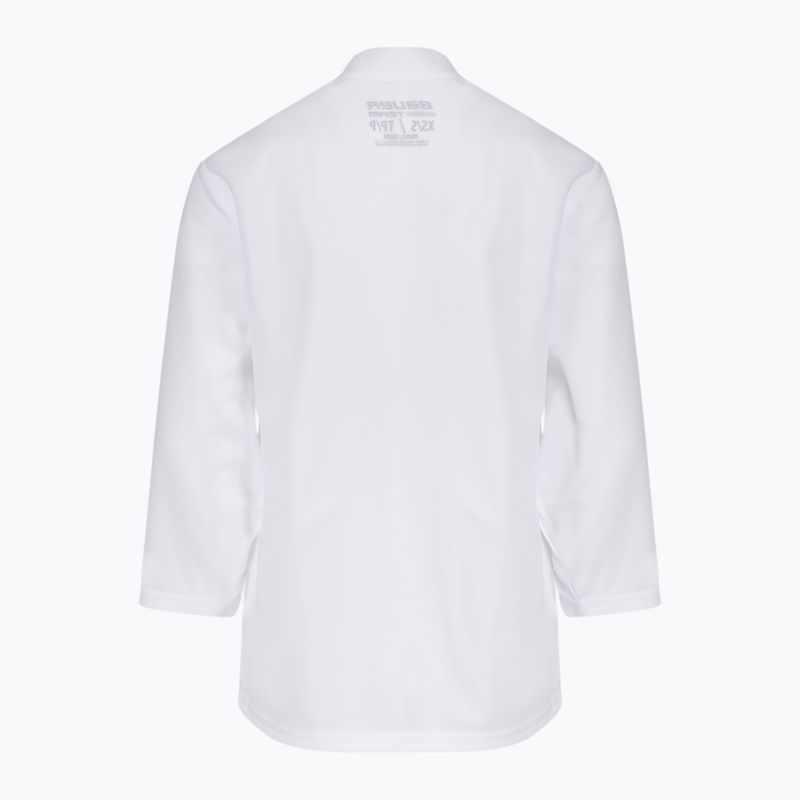 Maglia da hockey a manica lunga per bambini Bauer Flex Practice Jersey Jr white 2