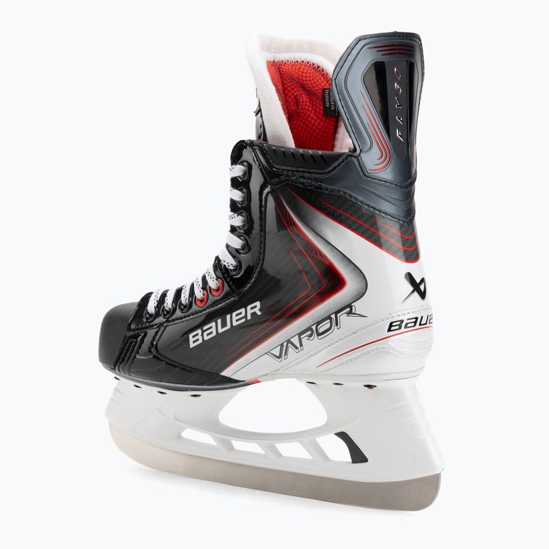 Pattini da hockey su ghiaccio uomo Bauer Vapor Fly30 Sr black/red 3