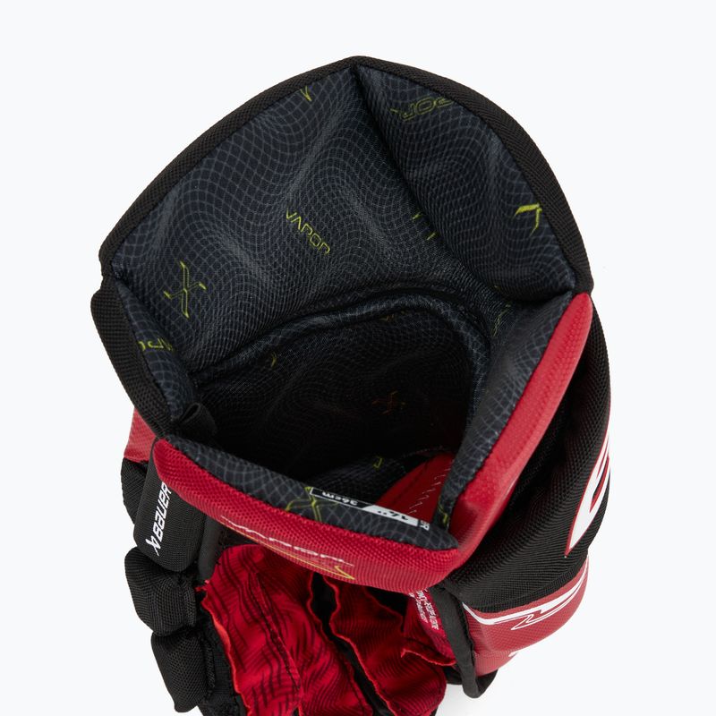 Guanti da hockey Bauer Vapor Fly40 Sr black/red 7