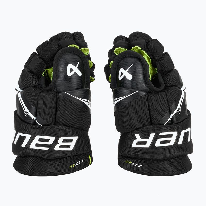 Guanti da hockey junior Bauer Vapor Fly40 Jr black/white 4