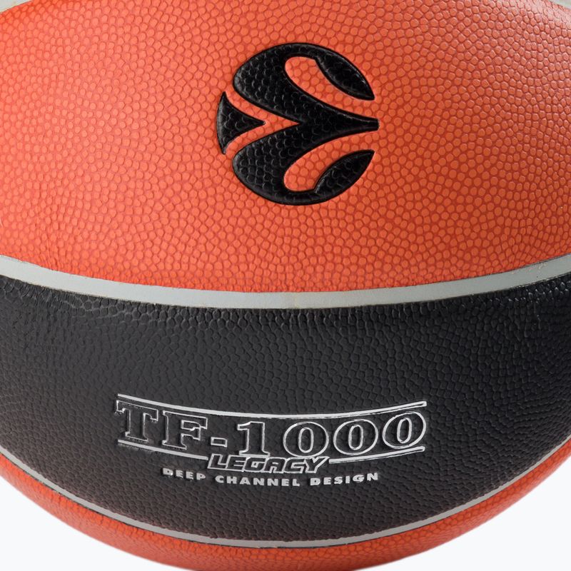 Spalding Euroleague TF-1000 Legacy 2021 basket arancione / nero dimensioni 7 2
