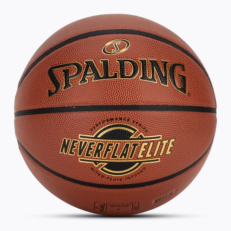 Spalding NeverFlat Elite basket arancione taglia 7