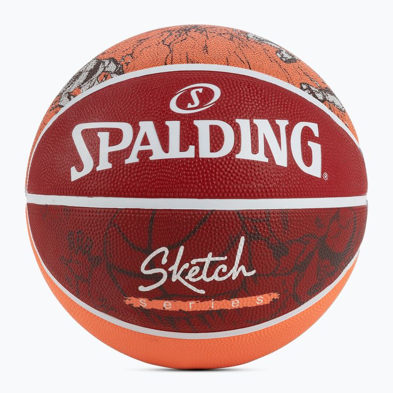Spalding schizzo Dribble basket rosso / bianco dimensioni 7
