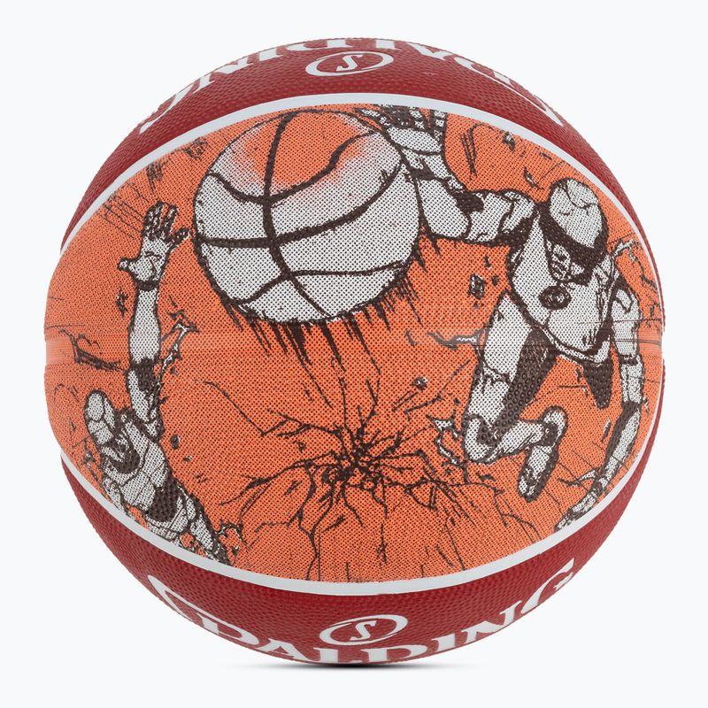 Spalding schizzo Dribble basket rosso / bianco dimensioni 7 3